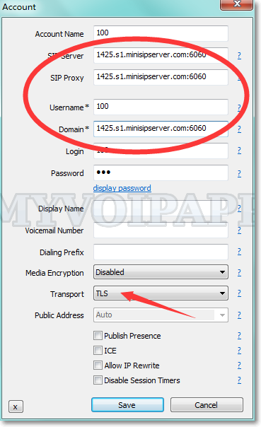 SIP phone configuration